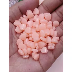 10 piezas/set Cuenta DIY en forma de corazón