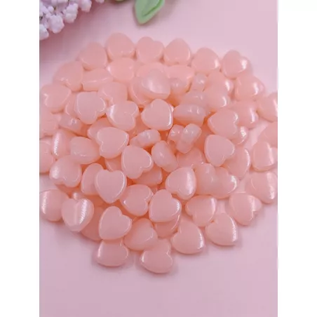 10 piezas/set Cuenta DIY en forma de corazón