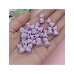 50 piezas unicolor acrílico en forma de gato rosario Bisutería DIY material para haciendo suelto Collar con Pulsera con Espaciad