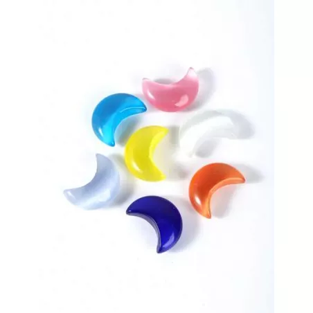 Accesorio de joya DIY creativo cristal natural con diseño de luna para mujeres para la fabricación de joyas de bricolaje