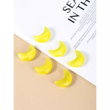 Accesorio de joya DIY creativo cristal natural con diseño de luna para mujeres para la fabricación de joyas de bricolaje