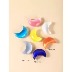 Accesorio de joya DIY creativo cristal natural con diseño de luna para mujeres para la fabricación de joyas de bricolaje