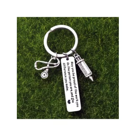 Llavero regalos a medicos para cuidado interesante creatividad de acero inoxidable