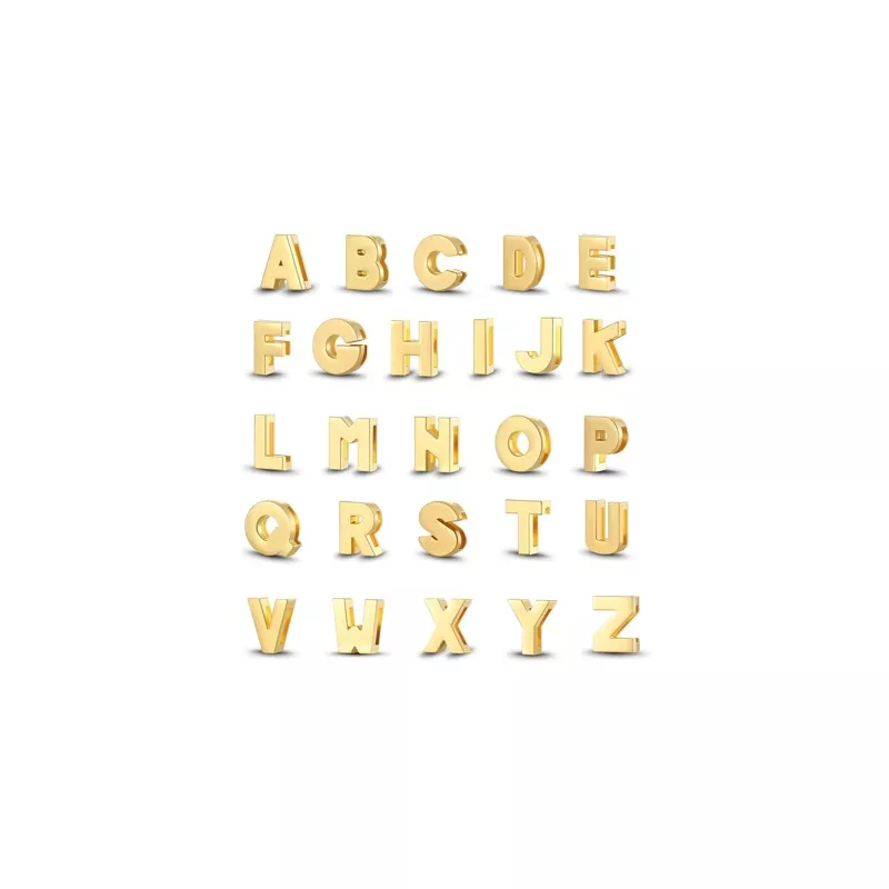 1 pieza Accesorio de joya DIY con diseño de letra