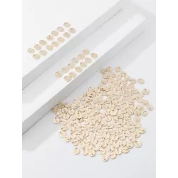 10 piezas/set Colgante DIY moda cobre de aleación doble faz con letra para la fabricación de joyas de bricolaje