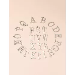 Mujer 1 pieza Colgante DIY de moda de acero inoxidable con letra para para la fabricación de joyas de bricolaje