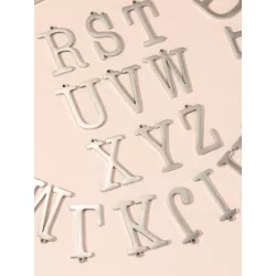 Mujer 1 pieza Colgante DIY de moda de acero inoxidable con letra para para la fabricación de joyas de bricolaje