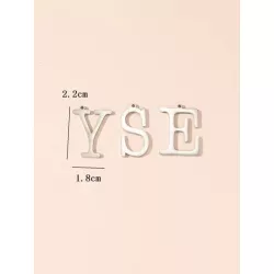 Mujer 1 pieza Colgante DIY de moda de acero inoxidable con letra para para la fabricación de joyas de bricolaje