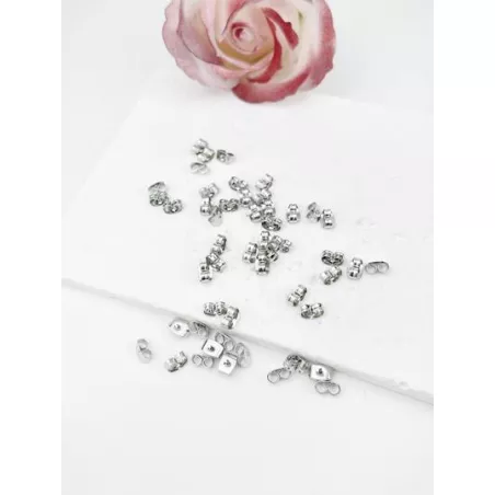 50 piezas simple con versátil de metal Arete Tapones Set , Arete trasero