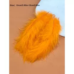 50 piezas Accesorios de joya DIY de color al azar de moda pluma de pavo