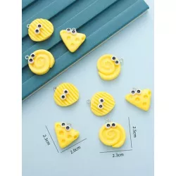 9 piezas al azar mini postre Colgante DIY , adecuado para haciendo Collar , Arete , Llavero , Bolso colgante