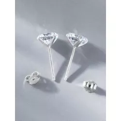 Pendientes de tachuela zirconia cúbica