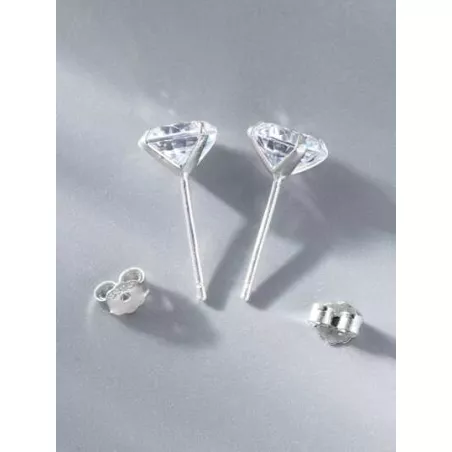 Pendientes de tachuela zirconia cúbica