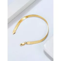 1 pieza Pulsera de moda minimalista plata para mujeres para decoración diaria