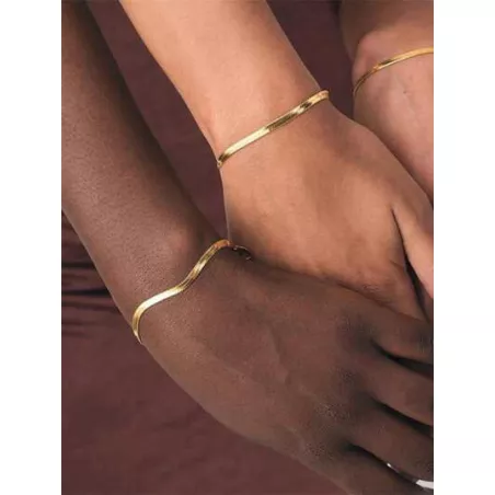 1 pieza Pulsera de moda minimalista plata para mujeres para decoración diaria