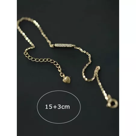 1 pieza Pulsera moda zirconia cúbica adorno plata esterlina para mujeres para decoración diaria