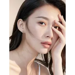 señoras con corazón Collar zirconia cúbica colgante plata esterlina Collar de cumpleaños Día de San Valentín regalo , plata , zi