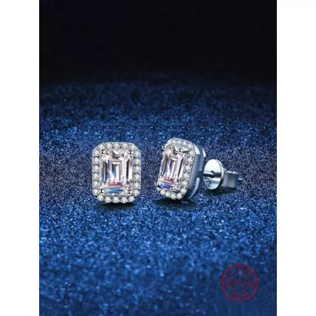 Set de collar y pendientes de plata de ley 925 con circonita cúbica de moda de 3 piezas, ideal para que las damas lo usen en el