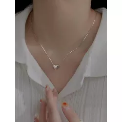 3 piezas/1 juego moda plata esterlina Pendientes largos Collar con colgante Set joya para mujeres para regalo