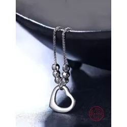 1 pieza Pulsera tobillera de moda con accesorio de corazón plata para mujeres para decoración diaria