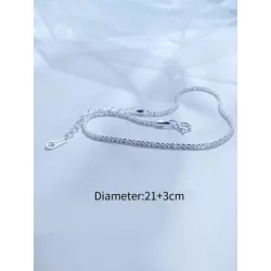 minimalista plata con cadena