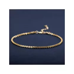 1 pieza Pulsera tobillera de moda minimalista plata esterlina para mujeres para regalo