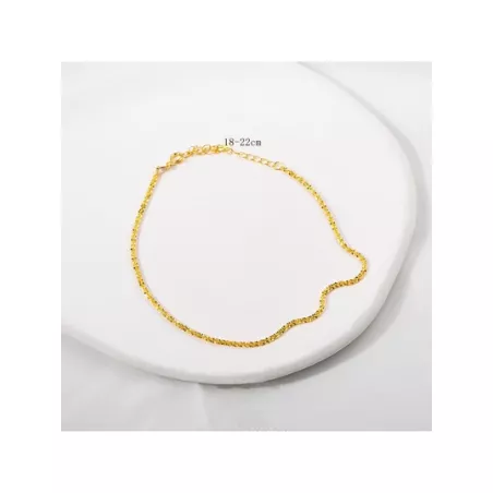 1 pieza Pulsera tobillera de moda minimalista plata esterlina para mujeres para regalo