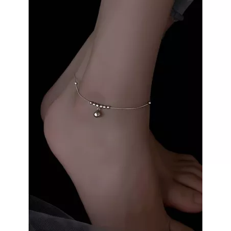 Pulsera tobillera con diseño de cuenta