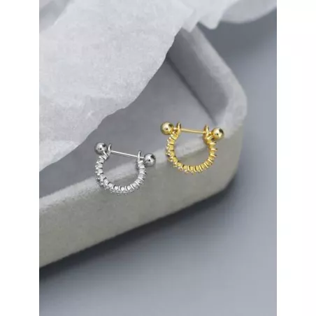 1 pieza de mujeres S925 plata oreja Tachuelas con diamante zirconia cúbica oreja Alfiler