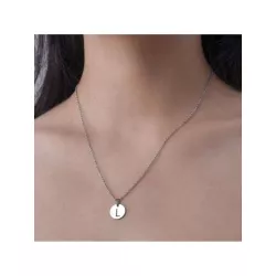 1 pieza Collar con colgante minimalista inglés con letra de acero inoxidable adecuado para para mujeres uso diario