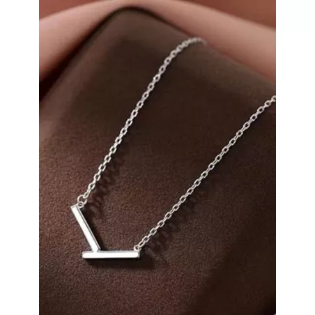 1 pieza Collar simple geométrico irregular en forma V , adecuado para de mujeres uso diario