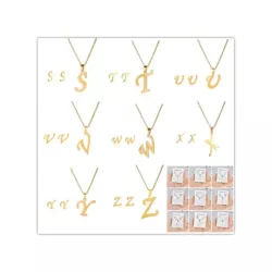 1 set Set de moda de acero inoxidable tres piezas colgante de letra adecuado para de mujeres cada día desgaste