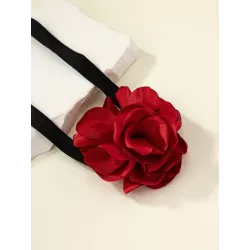 1 pieza Gargantilla moda poliéster con diseño de flor para mujeres para banquete fiesta de graduación