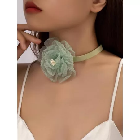 1 collar de diseño de flores de estilo bohemio adecuado para fiesta de noche de mujer