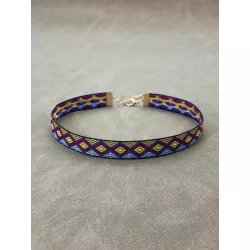 Collar de cadena nuevo estilo bohemio de colores corto para mujeres , adecuado para mujer estudiantes con mejores amigos