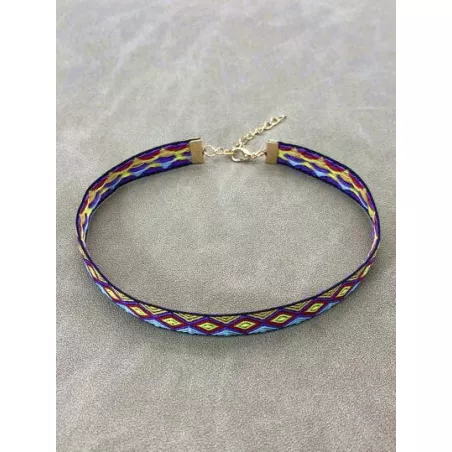 Collar de cadena nuevo estilo bohemio de colores corto para mujeres , adecuado para mujer estudiantes con mejores amigos