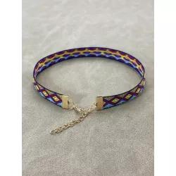 Collar de cadena nuevo estilo bohemio de colores corto para mujeres , adecuado para mujer estudiantes con mejores amigos