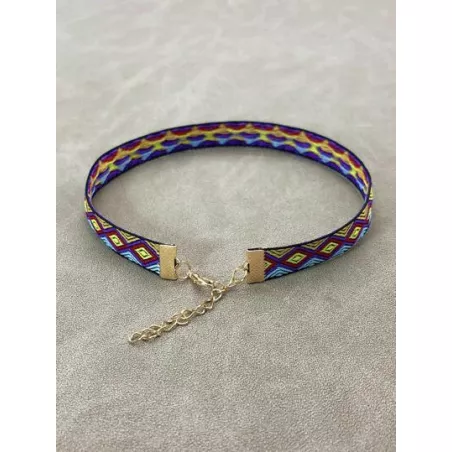 Collar de cadena nuevo estilo bohemio de colores corto para mujeres , adecuado para mujer estudiantes con mejores amigos