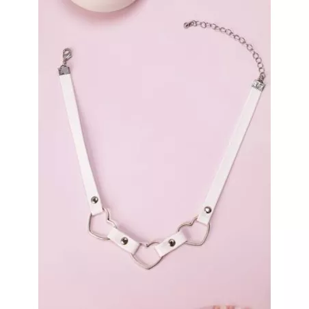 1 pieza Collar con letra & zirconia cúbica colgante de corazón