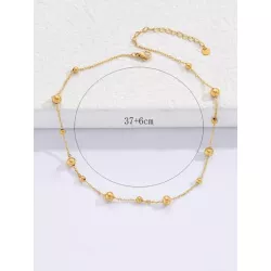 Collar con diseño de cuenta