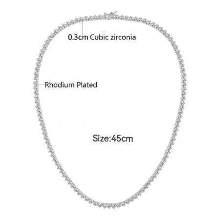 Collar zirconia cúbica