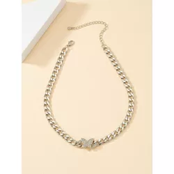 Collar con adorno de ojo & corazón