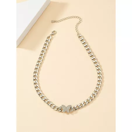 Collar con adorno de ojo & corazón