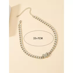 Collar con adorno de ojo & corazón