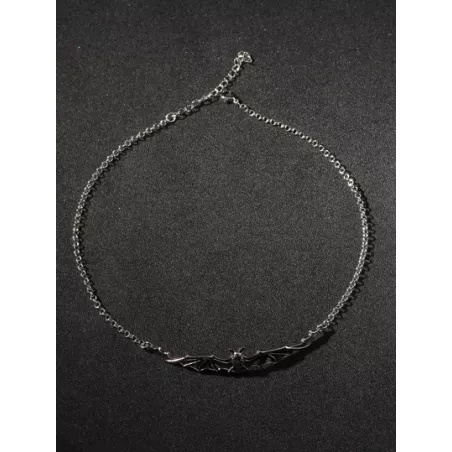 Goth Collar de cadena murciélago