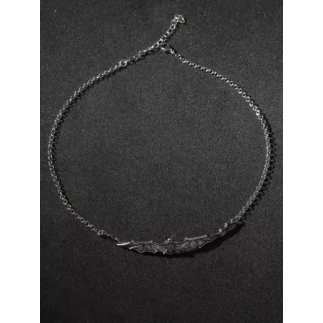 Goth Collar de cadena murciélago