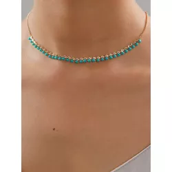 Collar de dos tonos