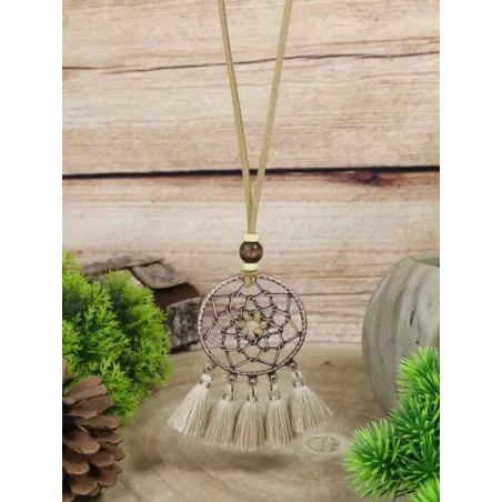 Collar redondo & con diseño de fleco