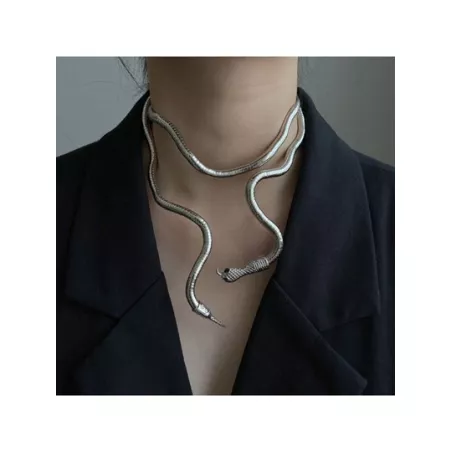 1 pieza Collar girante con diseño de serpiente