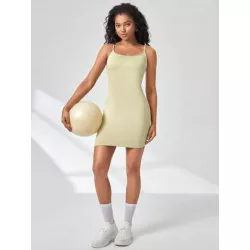 Vestido deportivo ajustable con tira espagueti